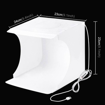 Puluz 23cm LED světelný stan PU5023