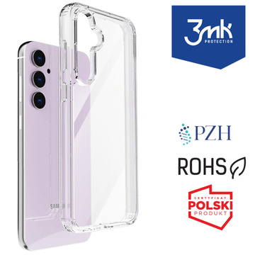 Hülle für Samsung Galaxy S24 Plus 3mk Armor Case Klares Gehäuse gepanzerte Rückseite transparent