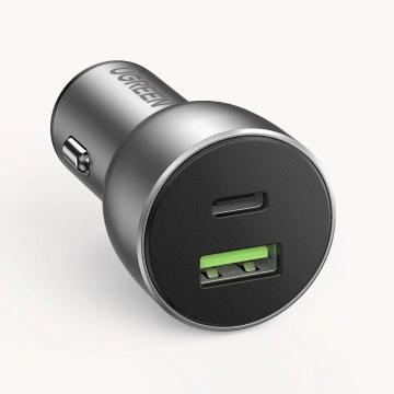 Ugreen Car Charger USB / USB Type C Quick Charge 3.0 Power Delivery 36 W 3 A gray (CD213 60980)