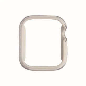 UNIQ etui Valencia Apple Watch Series 4/5/6/SE 40 mm. srebrny/titánové striebro