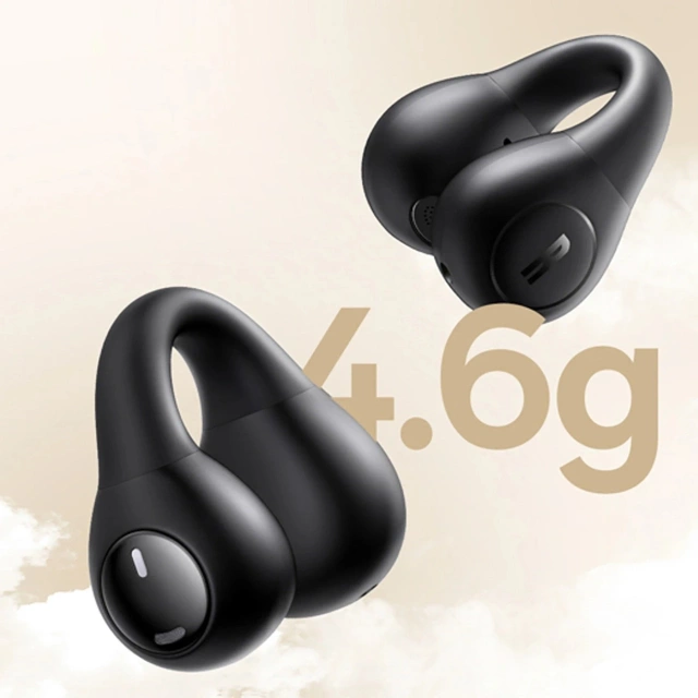 Słuchawki Baseus Bass 15 Clip OWS + Kabel USB-C 30cm Czarne