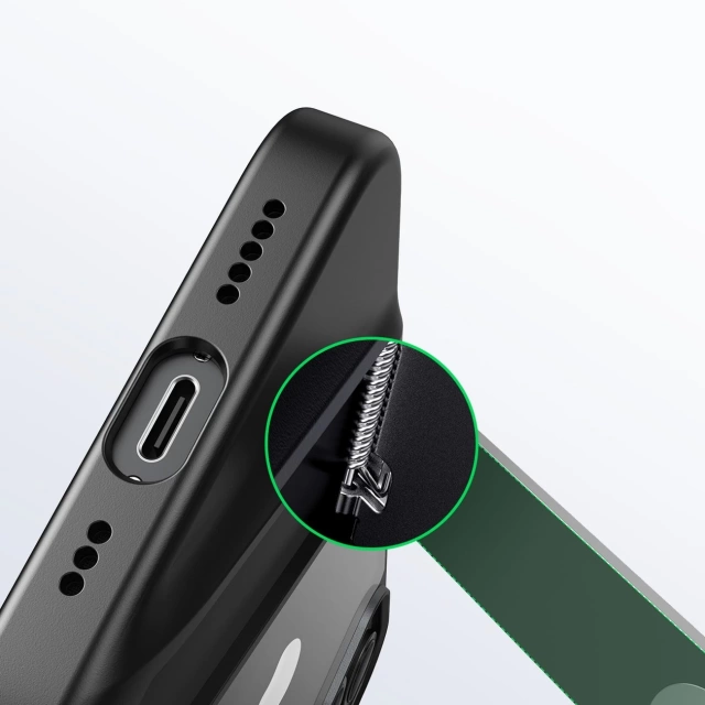 Ochranné pouzdro Ugreen LP633 Kickstand Pevný kryt s gelovým rámem a vestavěným stojánkem pro iPhone 14 (90924)