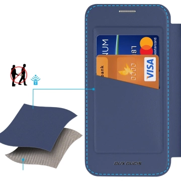 Чохол MagSafe для Samsung Galaxy S25 Dux Ducis Skin X Pro, синій