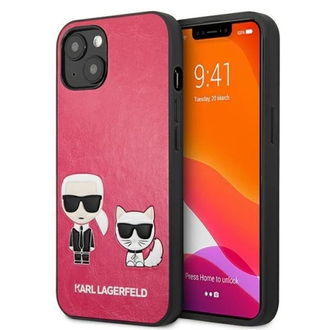 Karl Lagerfeld KLHCP13SPCUSKCP iPhone 13 mini 5,4" pevný fuksja/fuchsiový obal Ikonik Karl