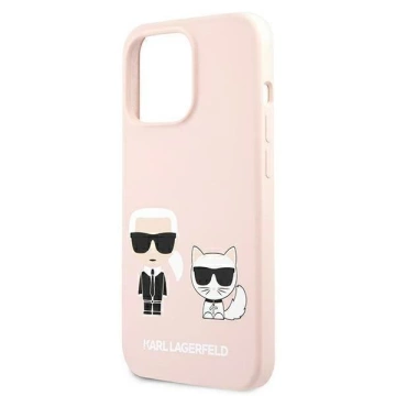 Karl Lagerfeld KLHMP13XSSKCI iPhone 13 Pro Max 6,7" hardcase jasnoróżowy/light pink Silicone Ikonik Karl