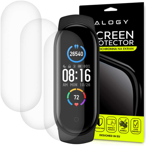 3x Folia hydrożelowa Alogy Hydrogel для Xiaomi Mi Band 5