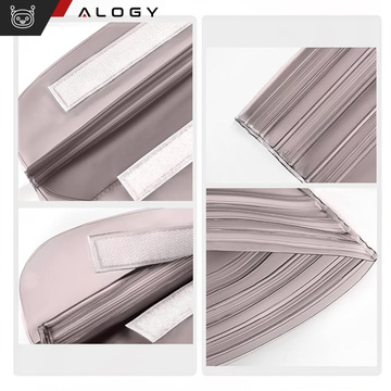 2x wasserdichte Tasche Hüfttasche Hülle für Telefon wasserdichte Hülle 21,5x23,5cm Alogy Waterproof Schwarz