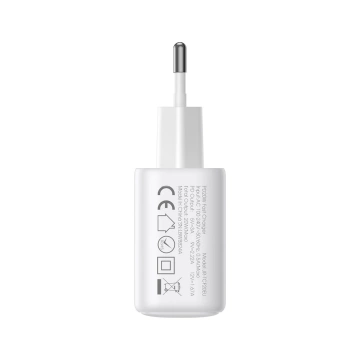 Joyroom USB-C PD 20W Netzwerkladegerät – Weißes USB-C/USB-C-Kabel 1 m