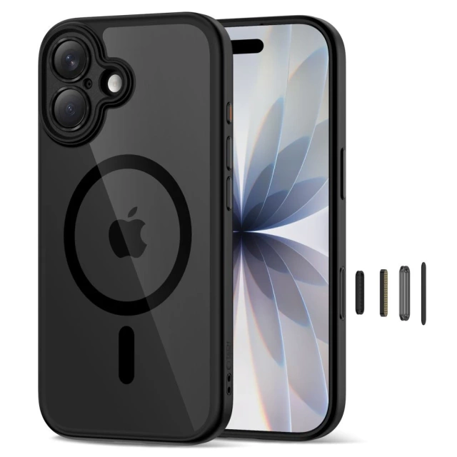 Etui Ochronne do iPhone 17 Tech-Protect MagPeak MagSafe CC Black/Clear