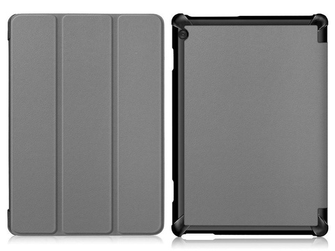 Alogy Book Cover for Lenovo Tab M10 10.1 TB-X605 Gray FOIL SCRIPTION