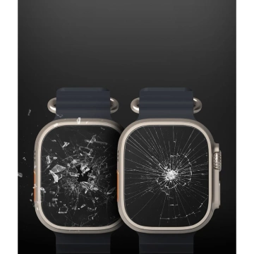 TEPELNÉ SKLO RINGKE ID FC SKLO 4-BALENIE APPLE HODINKY ULTRA (49 MM) ČIERÉ