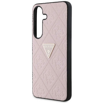 Etui Guess Hot Stamp 4G Triangle Logo do Samsung Galaxy S25 Różowy