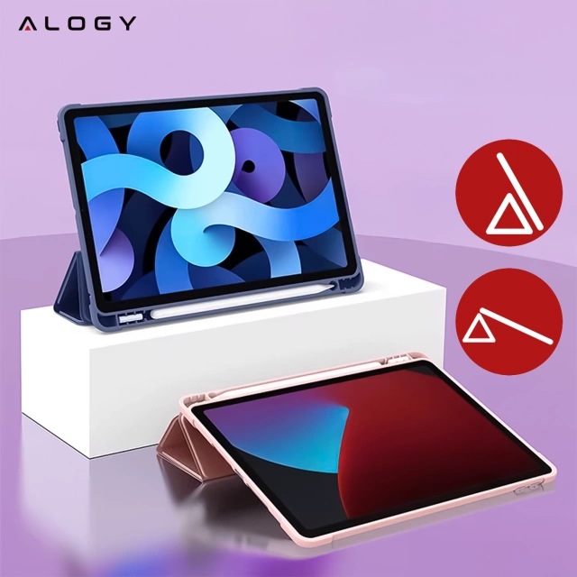 Чохол для Apple iPad 10.2 9 Gen 8/7 2021/2020/2019 Smart Pencil Case Alogy TPU Tablet Cover Blue Glass