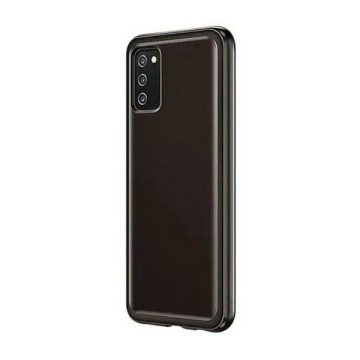 Etui Samsung EF-QA038TB pre Samsung Galaxy A03s A038 Soft Clear Cover čierny/čierny