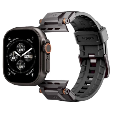 Řemínek Spigen DuraPro Armor pro Apple Watch 42-49 mm – černý, černá edice
