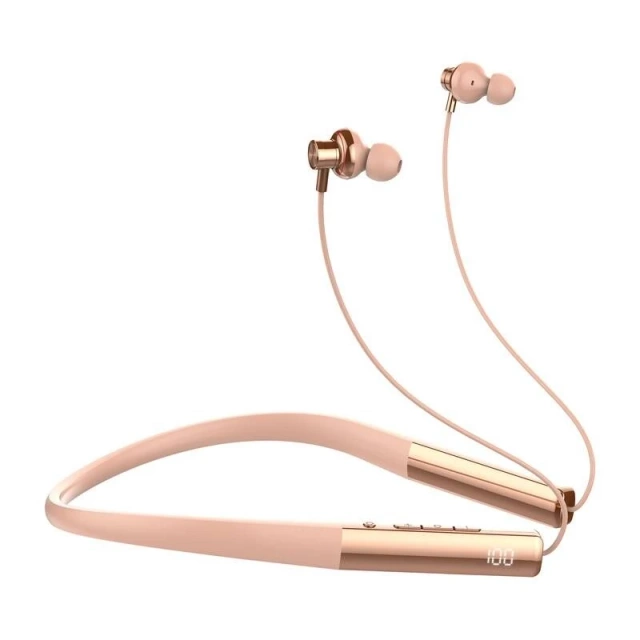 Kabellose Nackenbügel-Kopfhörer LDNIO N01 Bluetooth 5.3 50h Roségold