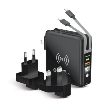 POWERBANK Forcell 5in1 10000mAh PD QC Wireless Travel Charger