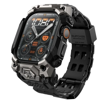 Чохол для Apple Watch Ultra 1/2 (49 мм) чорного кольору SUPCASE Unicorn Beetle Ore з ремінцем