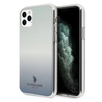 US Polo Gradient Pattern Collection iPhone 11 Pro modro/modré puzdro na telefón