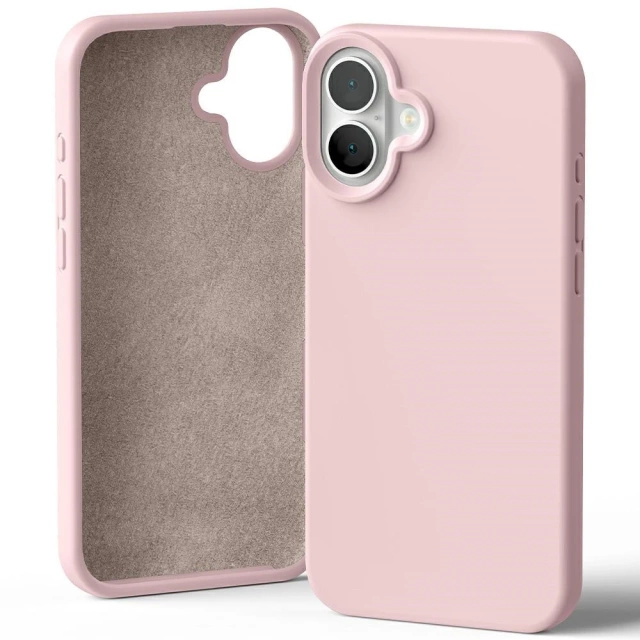 Silikónový obal Mercury pre iPhone 16 Plus 6,7" Sand Pink
