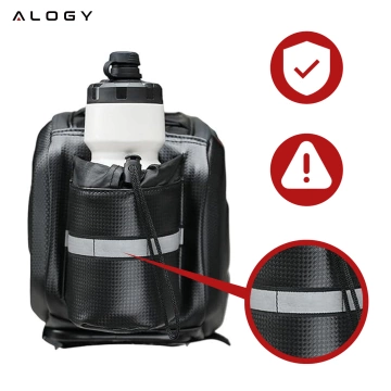 Brašna na tašku na kolo 2,5 l rám na řídítka rám na tašku obal na tašku 23,6 x 10,5 x 10 cm (S) Alogy Sport černá