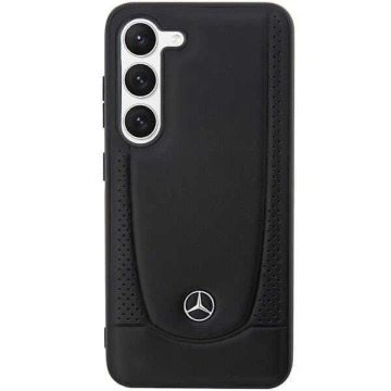 Pevné puzdro Mercedes Samsung Galaxy S23 kožené Urban Black