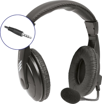 НАВУШНИКИ DEFENDER З МІКРОМ GRYPHON 750 4-PIN BLACK