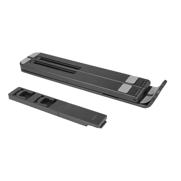 Alogy portable laptop table desk stand phone stand adjustable Black