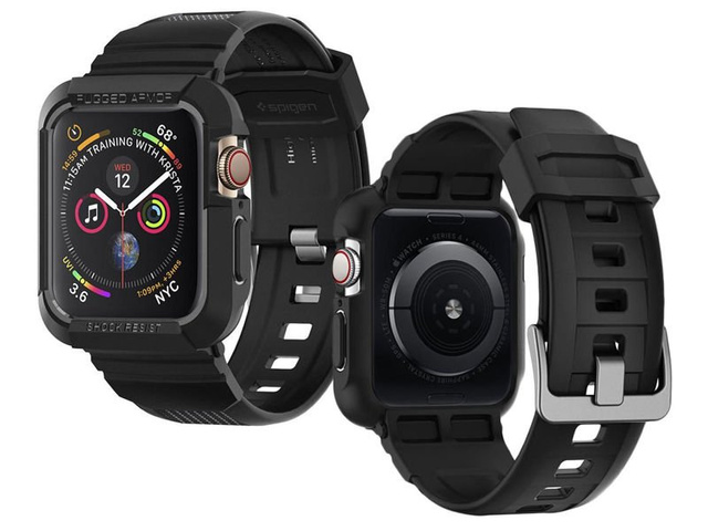 Etui Spigen Rugged Armor Pro do Apple Watch Series 4/5/6/SE 44 mm / Watch 7 45 mm čierna