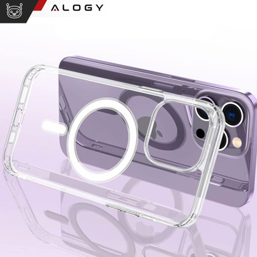 Чохол для iPhone 15 Pro MagSafe Hybrid Case Cover Shock Clear Alogy Transparent Glass