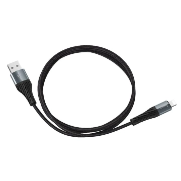 Kábel HOCO USB-A na Lightning X38 1m čierny 2,4A odolný TPE