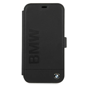 Etui BMW BMFLBKP12MSLLBK do Apple iPhone 12/ 12 Pro 6,1" kniha Podpis