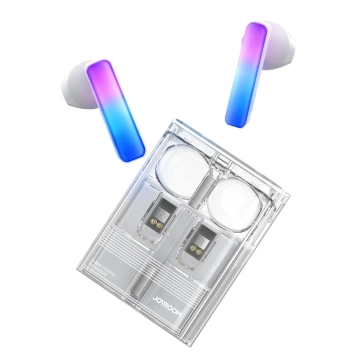 Joyroom JR-TC1 IceLens Serie Bluetooth 5.3 LED TWS Kopfhörer – Weiß