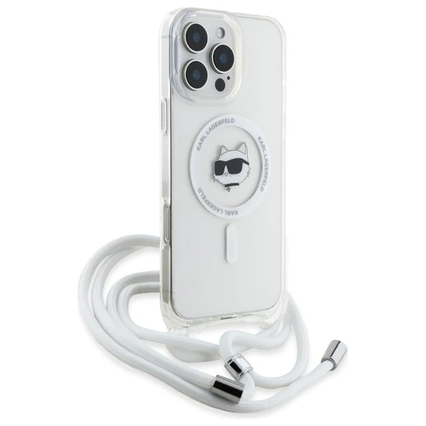 Etui Karl Lagerfeld pre iPhone 16 Pro Max 6,9" Magsafe Hardcase Transparentná IML Choupette Head