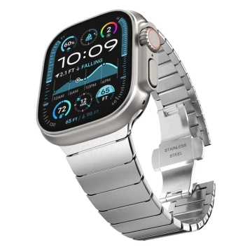 Pasek Tech-Protect LinkBand Apple Watch 44–49 mm Silver  9 10 SE ULTRA 1 2 