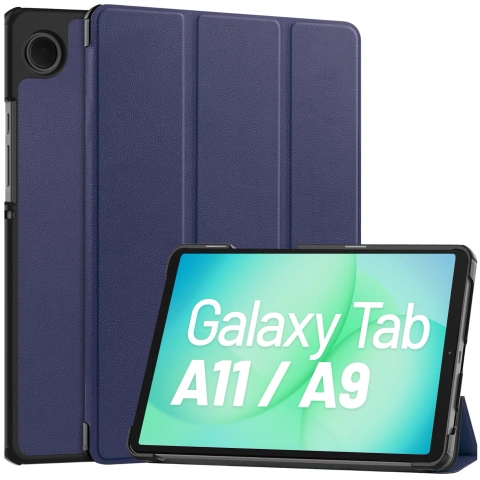 Hülle für Samsung Galaxy Tab A9 2023 8,7" X110 / X115 Tablet Cover Case Alogy Book Cover Marineblau