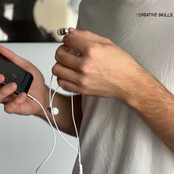 Slúchadlá do uší Dudao s diaľkovým ovládaním a mikrofónom 3,5 mm mini jack biely (X10 Pro biely)