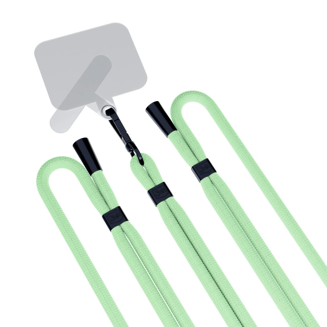 Univerzální šňůrka na chytrý telefon 3mk EasyClip Green (černá)