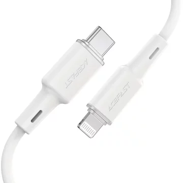 Acefast kabel MFI USB Typ C - Lightning 1,2m, 30W, 3A biały (C2-01 white)