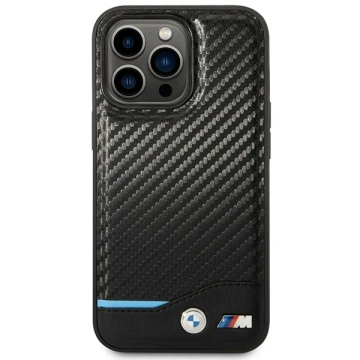 Чохол BMW BMHMP14L22NBCK для Apple iPhone 14 Pro 6.1" чорний/чорний Carbon MagSafe