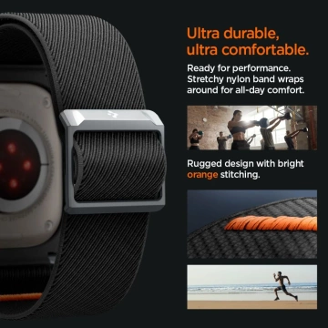 Pasek Spigen Lite Fit PRO do Apple Watch Ultra 1/2 (49 mm) Matte Black