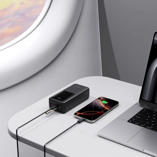 Powerbank Tech-Protect PB03 30000mAh 22.5W Czarny USB-A USB-C