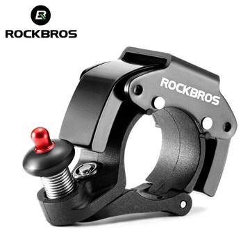 Bicycle bell for the bike universal RockBros Big Ring aluminum strong for the handlebar 100dB waterproof black