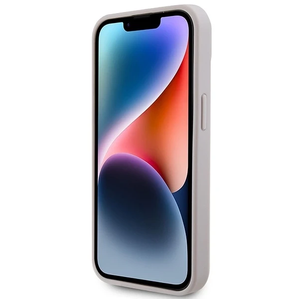 Guess GUHCP15MP4TDSCPP case for iPhone 15 Plus 6.7" hardcase Crossbody 4G Metal Logo pink/pink