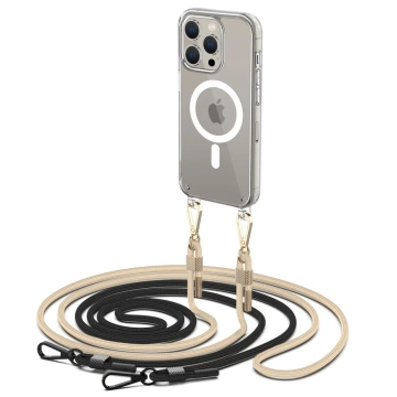 Etui Flexair Chain Magsafe pro Apple iPhone 15 Pro Black