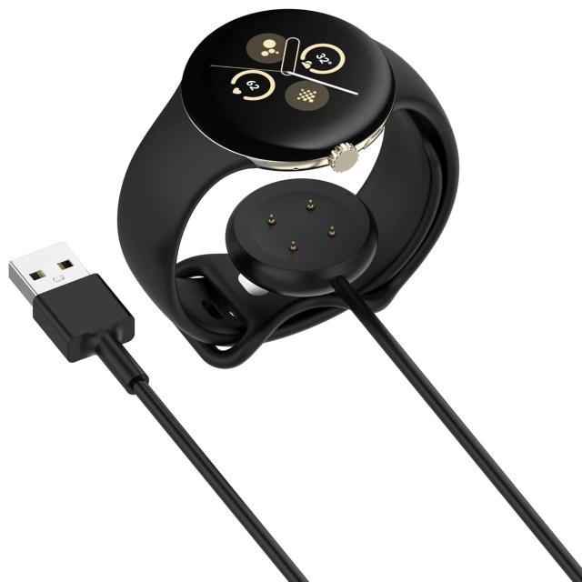 Nabíjecí kabel pro chytré hodinky nabíjecí pro Google Pixel Watch 3 (41 mm, 45 mm) / 2 / Fitbit Ace LTE, USB