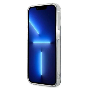 Zestaw Guess GUBPP14XHMEACSK Case Charger iPhone 14 Pro Max 6,7" čierne/čierne pevné puzdro MagSafe Marble