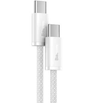1m kabel Baseus Dynamic USB-C na USB-C 100W 480 Mb/s bílý