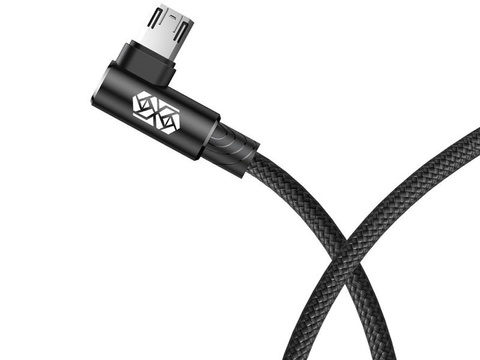 Baseus MVP Elbow kábel lomený obojstranný micro USB 2m Čierny