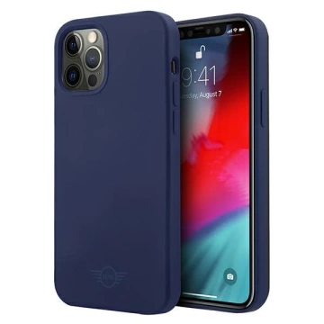 Etui na telefon Silicone Tone On Tone hardcase do iPhone 12 Pro Max granatowy/navy